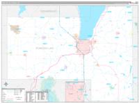 Fond Du Lac, Wi Carrier Route Wall Map